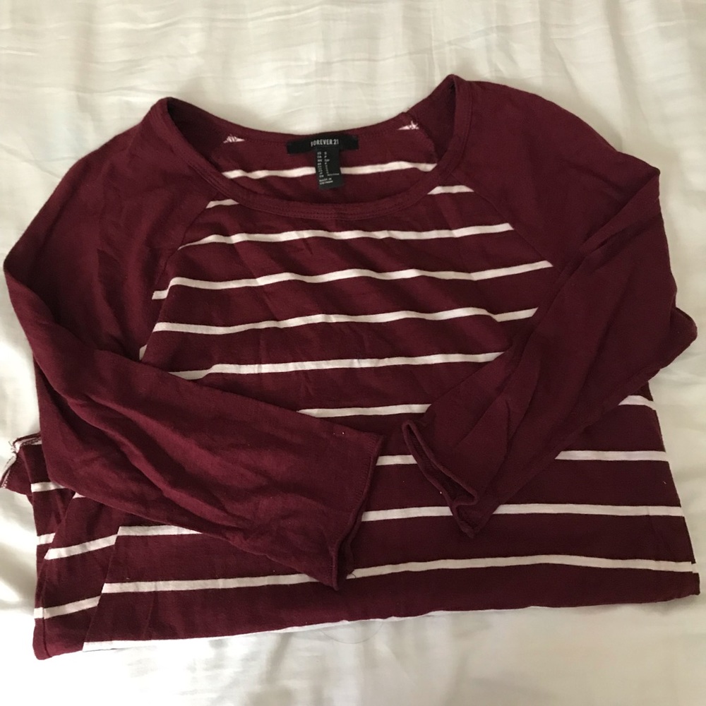 Maroon 3/4 sleeve top